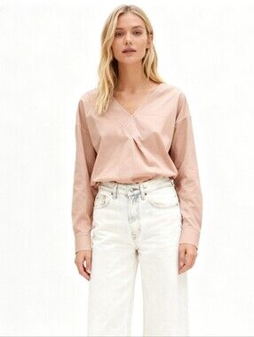Recto V-Neck Cotton Top Size S